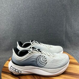 Topo Athletic Aura Mens Running Shoes Light Grey Black 5mm Drop Size 11.5